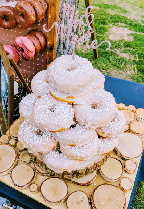 Donut Wedding Cake - Angela's Bakery