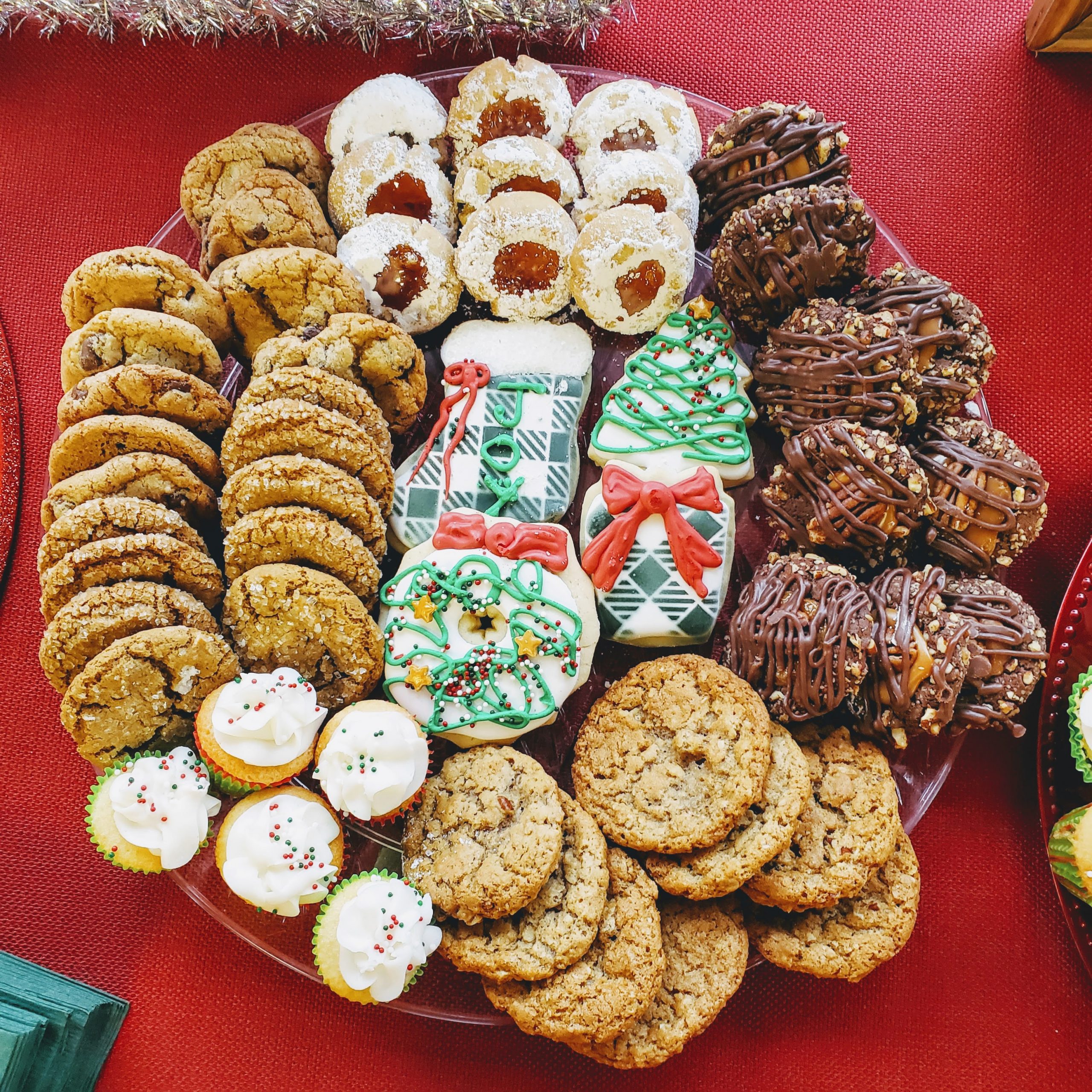 christmas cookie platters - Angela's Bakery